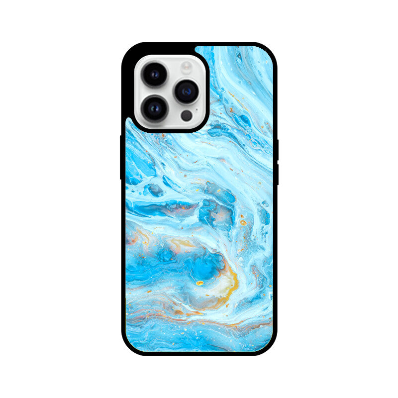 Azure Drift | Glass iPhone Case